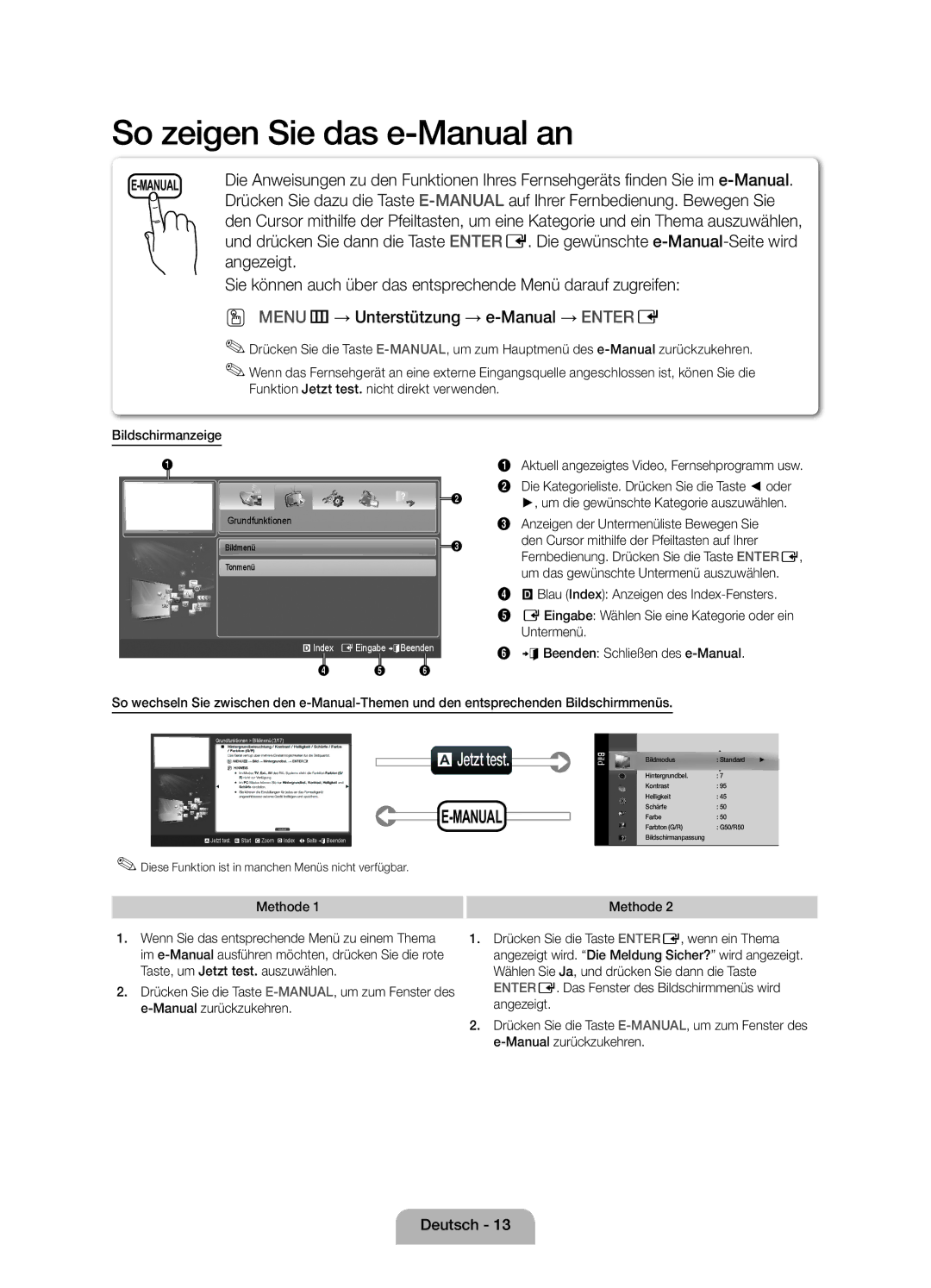 Samsung UE40D5000PWXXC, UE40D5000PWXTK, UE32D5000PWXXN manual Angezeigt, Aktuell angezeigtes Video, Fernsehprogramm usw 