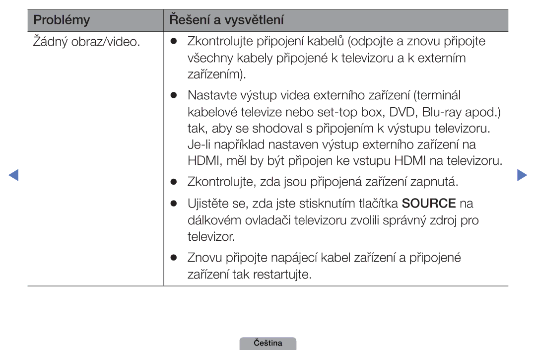 Samsung UE27D5000NWXXH, UE40D5000PWXZT, UE22D5000NWXXC, UE32D4000NWXXC Kabelové televize nebo set-top box, DVD, Blu-ray apod 