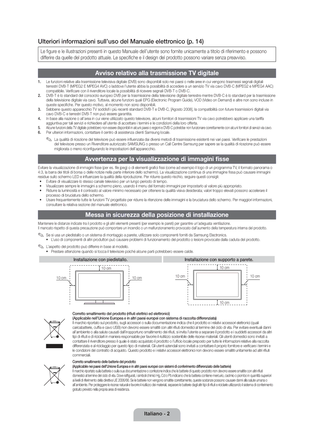 Samsung UE40D5700RSXZG, UE40D5720RSXXN, UE32D5720RSXZG manual Ulteriori informazioni sull’uso del Manuale elettronico p 