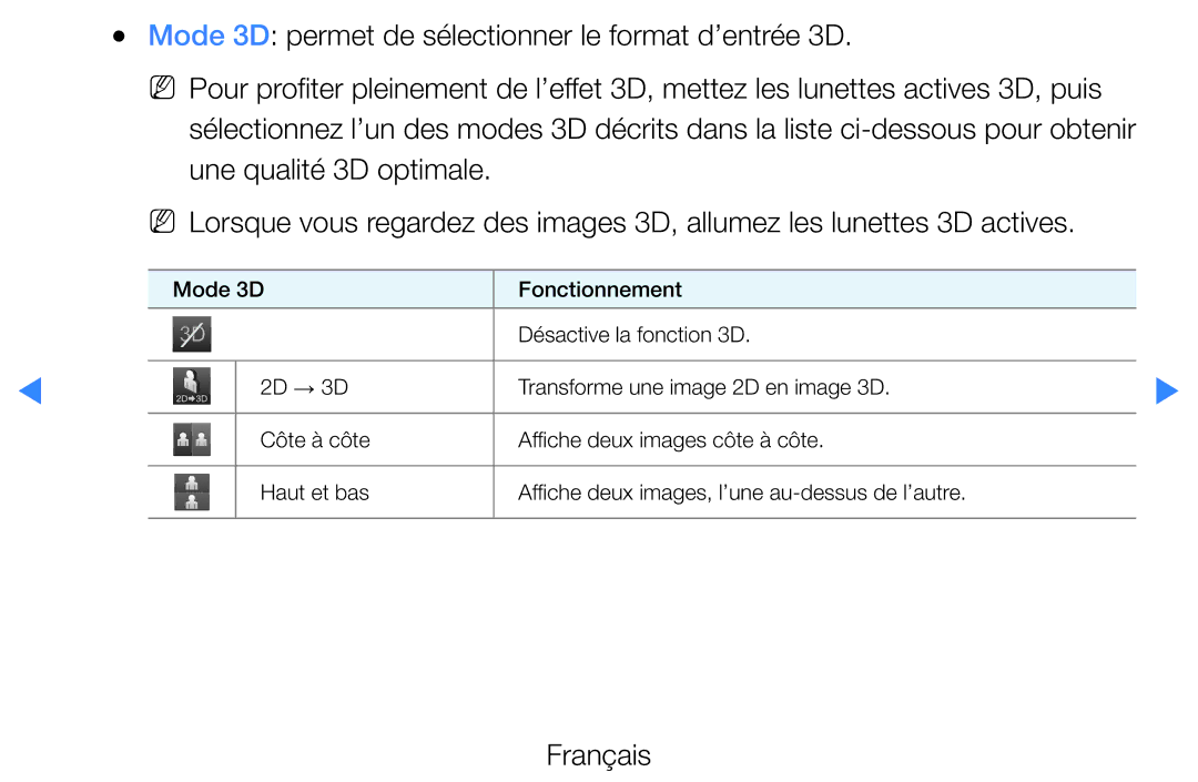 Samsung UE32D5720RSXZF, UE40D5720RSXZF, UE40D5700RSXZF, UE37D5700RSXZF, UE27D5000NWXZF, UE32D5700RSXZF, UE37D5720RSXZF Français 