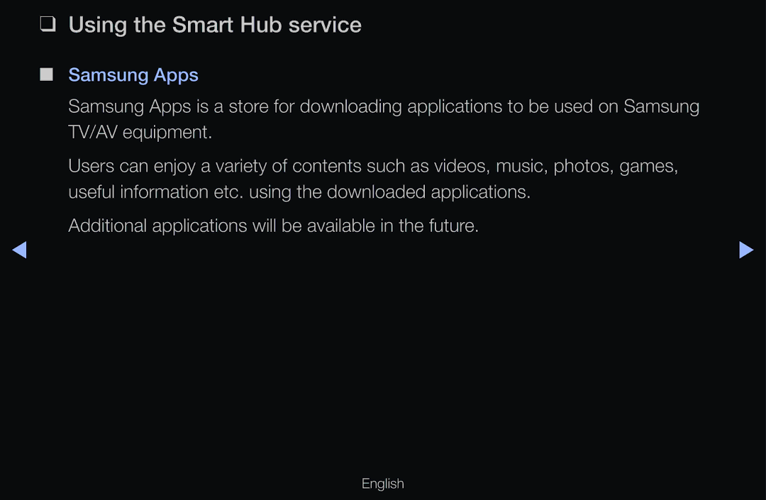 Samsung UA40D6600WSXSH, UE40D6530WSXZG, UE40D6530WSXXN, UE40D6510WSXZG, UE46D6770WSXZG manual Using the Smart Hub service 