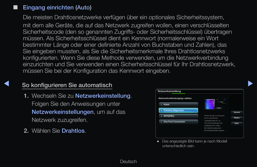 Samsung UE46D6770WSXZG, UE40D6530WSXZG, UE40D6530WSXXN, UE40D6510WSXZG, UE46D6500VSXTK manual So konfigurieren Sie automatisch 