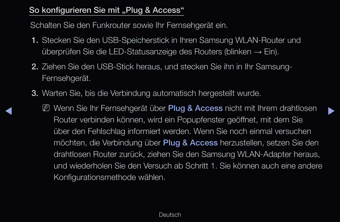 Samsung UE55D6500VSXZG, UE40D6530WSXZG, UE40D6530WSXXN, UE40D6510WSXZG, UE46D6770WSXZG manual Konfigurationsmethode wählen 