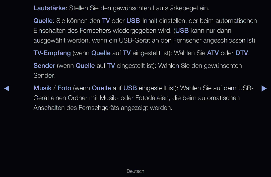 Samsung UE40D6500VSXXN, UE40D6530WSXZG, UE40D6530WSXXN Lautstärke Stellen Sie den gewünschten Lautstärkepegel ein, Sender 