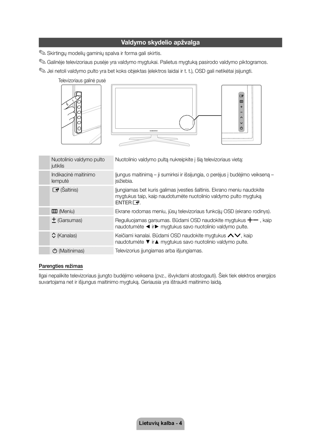 Samsung UE46D7000LSXXH manual Valdymo skydelio apžvalga, Skirtingų modelių gaminių spalva ir forma gali skirtis, Garsumas 