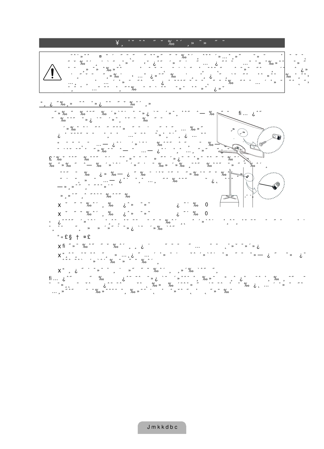 Samsung UE40D7000LSXXH, UE46D7000LSXXH, UE55D7000LSXXH, UE55D7000LSXZF, UE46D7000LSXZF manual Крепление телевизора на стене 