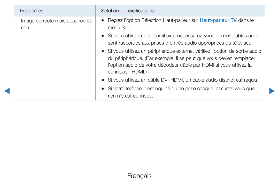 Samsung UE46D8000YSXZF, UE40D7000LSXZF, UE55D8000YSXZF, UE60D8000YSXZF, UE55D7000LSXZF, UE40D8000YQXZT, UE40D8000YSXZF Français 