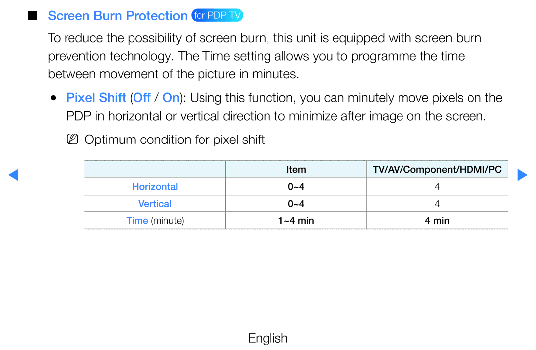 Samsung UA46D7000LWXSH, UE40D8000YSXXH, UE40D7000LSXXH, UE40D8090YSXZG, UE46D7000LSXTK manual Screen Burn Protection for PDP TV 