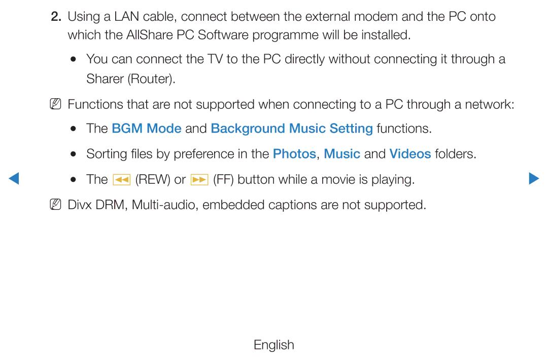 Samsung UE46D7000LSXRU, UE40D8000YSXXH, UE40D7000LSXXH, UE40D8090YSXZG manual BGM Mode and Background Music Setting functions 