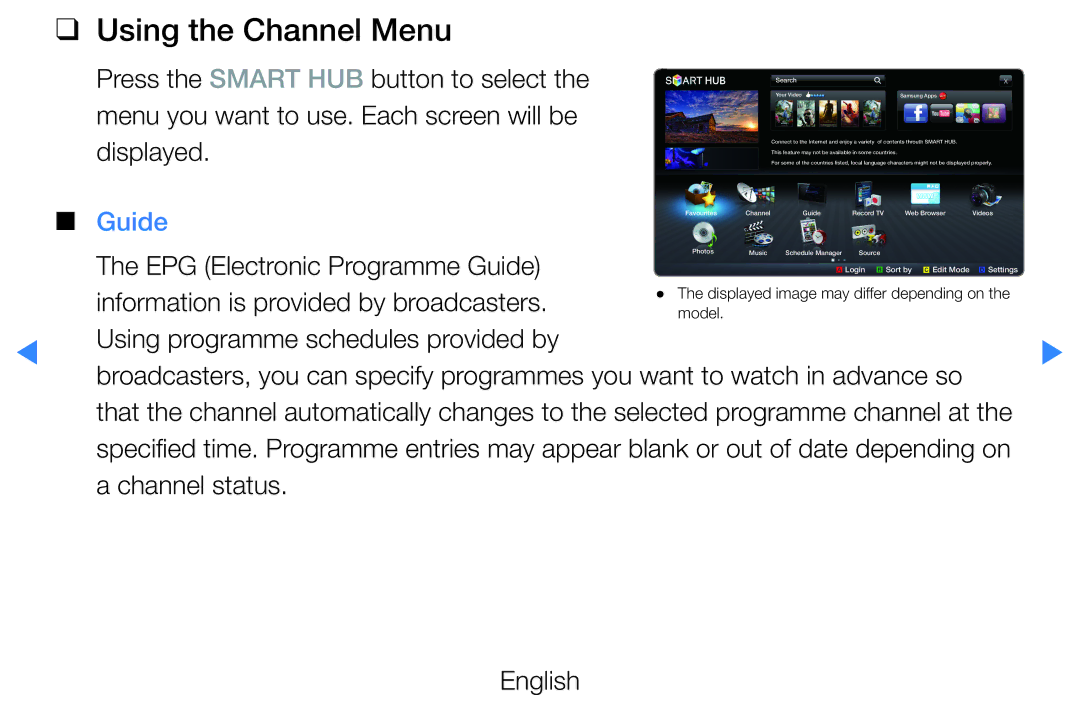 Samsung UE46D7000LSXXH, UE40D8000YSXXH, UE40D7000LSXXH, UE40D8090YSXZG, UE46D7000LSXTK manual Using the Channel Menu, Guide 