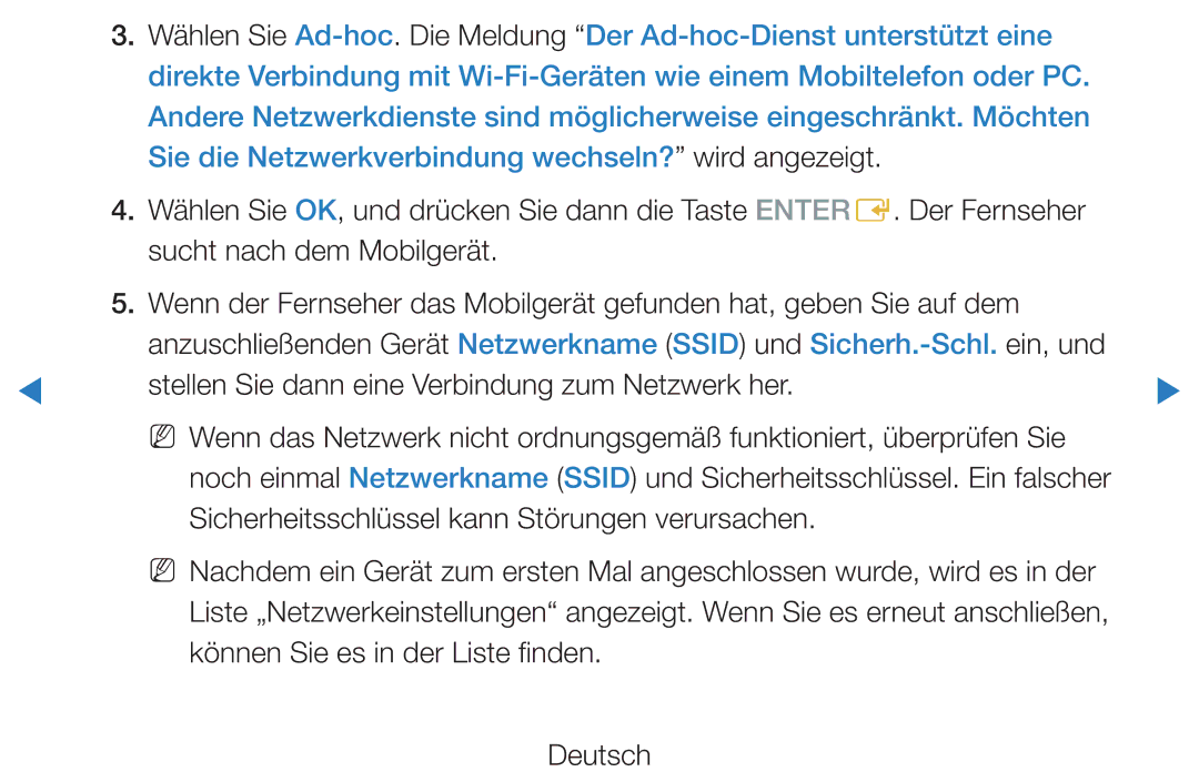 Samsung UE60D8000YSXXC, UE40D8000YSXXH, UE40D7000LSXXH, UE40D8090YSXZG manual Können Sie es in der Liste finden Deutsch 