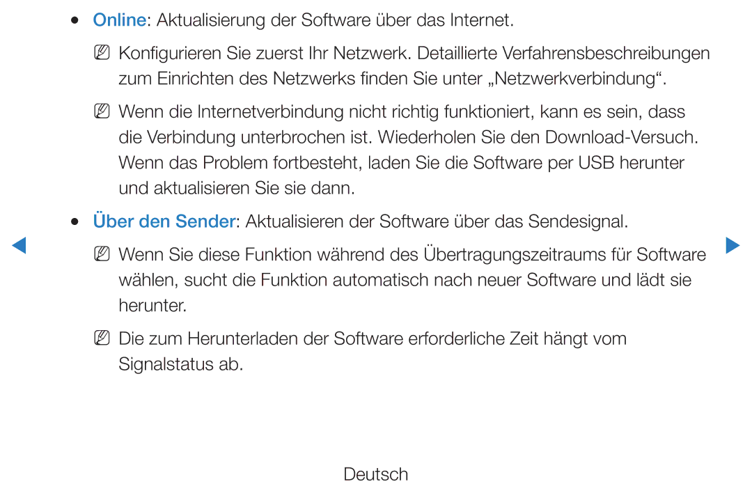 Samsung UE55D8000YSXXC Online Aktualisierung der Software über das Internet, Und aktualisieren Sie sie dann, Herunter 