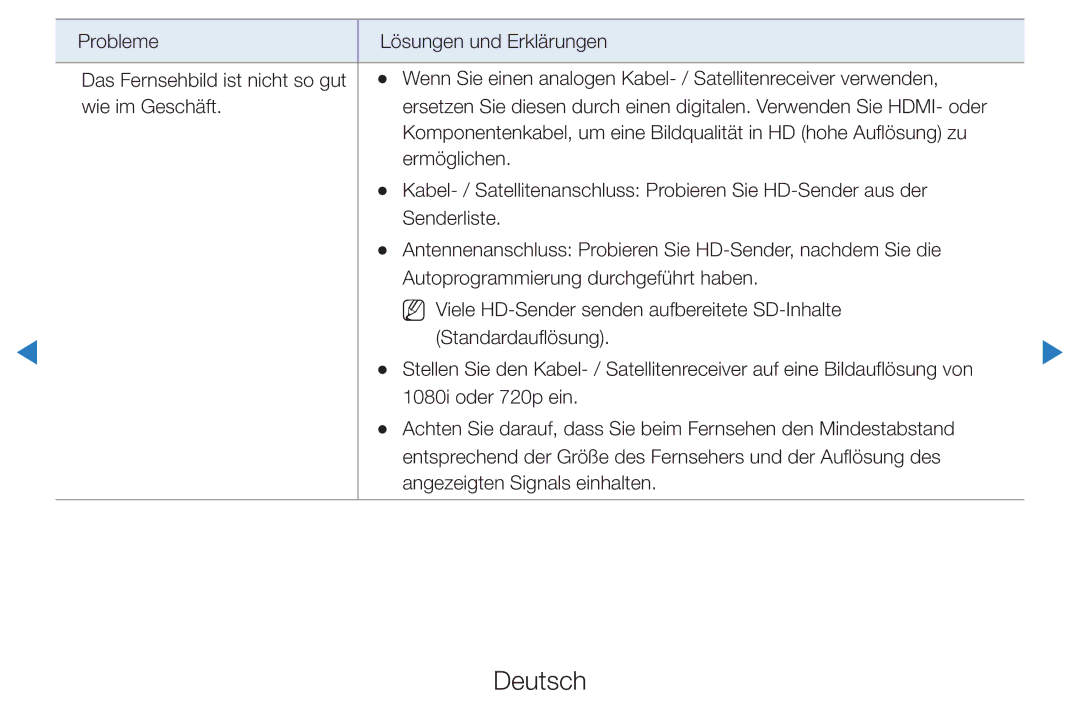 Samsung UE46D7000LSXXN, UE40D8000YSXXH, UE40D7000LSXXH, UE40D8090YSXZG, UE46D7000LSXTK, UE46D7000LSXXH, UE55D8000YQXZT Deutsch 
