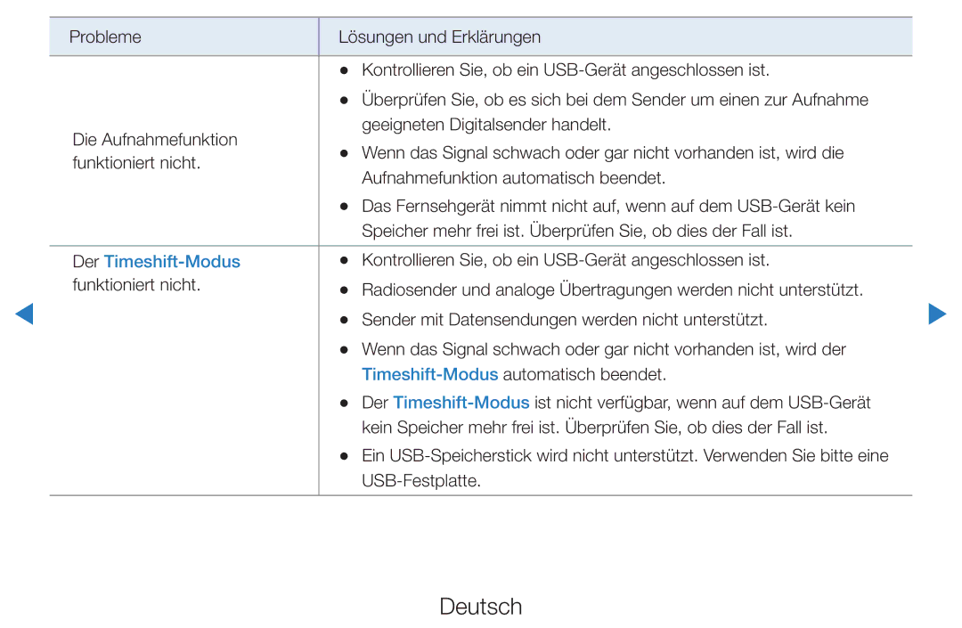 Samsung UE55D8000YSXZF, UE40D8000YSXXH, UE40D7000LSXXH, UE40D8090YSXZG, UE46D7000LSXTK, UE46D7000LSXXH Der Timeshift-Modus 