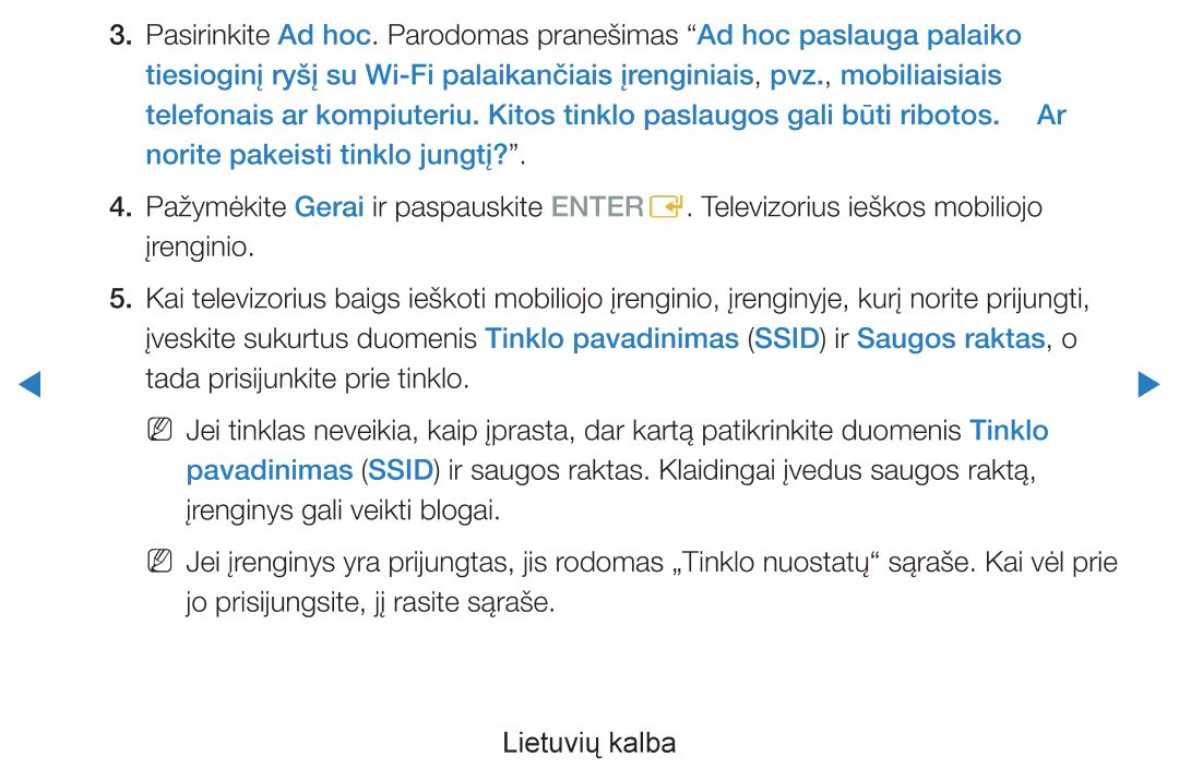 Samsung UE40D8000YSXXH, UE40D7000LSXXH, UE46D7000LSXXH, UE55D8000YSXXH Jo prisijungsite, jį rasite sąraše Lietuvių kalba 