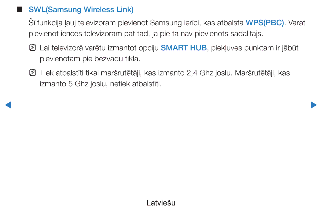 Samsung UE55D7000LSXXH, UE40D8000YSXXH, UE40D7000LSXXH, UE46D7000LSXXH, UE55D8000YSXXH manual SWLSamsung Wireless Link 