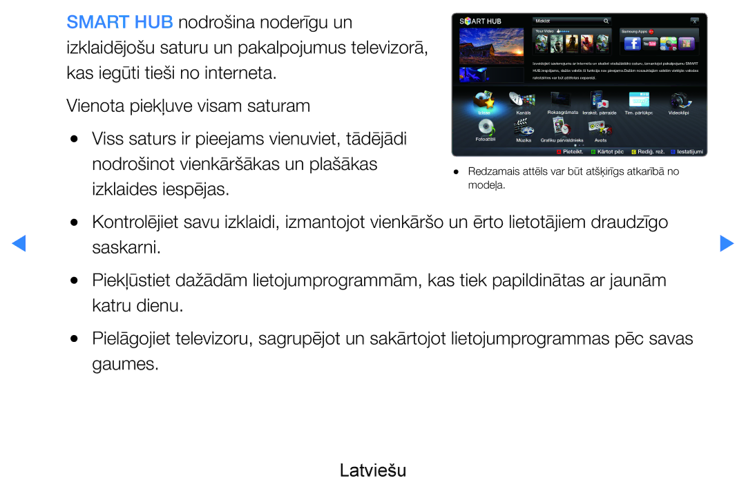 Samsung UE55D8000YSXXH, UE40D8000YSXXH, UE40D7000LSXXH, UE46D7000LSXXH, UE55D7000LSXXH, UE46D8000YSXXH manual Gaumes Latviešu 