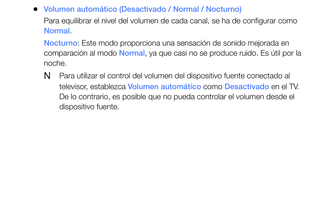 Samsung UE32EH4003WXXC, UE40EH6030WXXH, UE40EH6030WXTK manual Volumen automático Desactivado / Normal / Nocturno, Como 