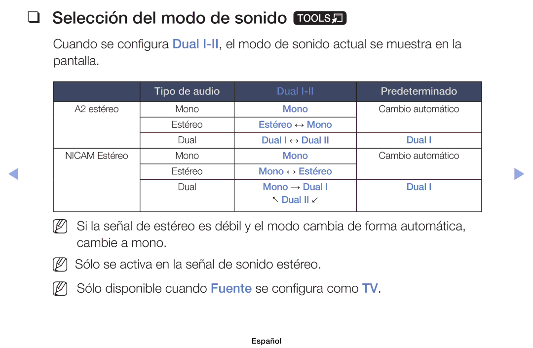 Samsung UE32EH4003WXZF, UE40EH6030WXXH, UE32EH4003WXXC, UE40EH6030WXTK manual Selección del modo de sonido t, Predeterminado 