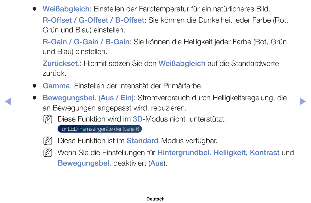 Samsung UE32EH4003WXXC, UE40EH6030WXXH, UE46EH6030WXXH, UE32EH4003WXZG manual Diese Funktion ist im Standard-Modus verfügbar 