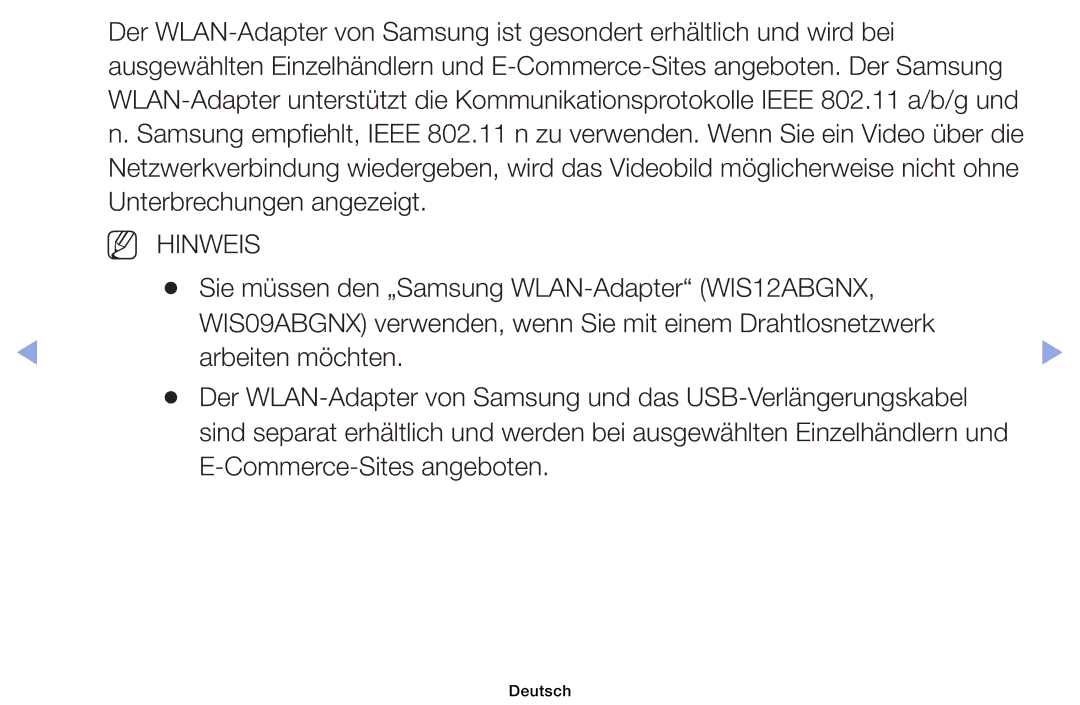 Samsung UE32EH4003WXXH, UE40EH6030WXXH, UE46EH6030WXXH, UE32EH4003WXZG, UE32EH4003WXXC manual Commerce-Sites angeboten 