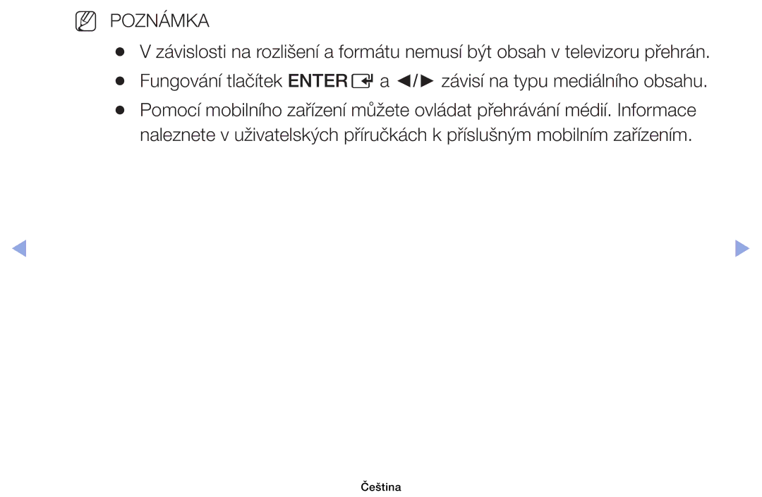 Samsung UE32EH4003WXBT, UE40EH6030WXXH, UE46EH6030WXXH, UE32EH6030WXXH, UE32EH4003WXXH, UE32EH4003WXZF manual NN Poznámka 