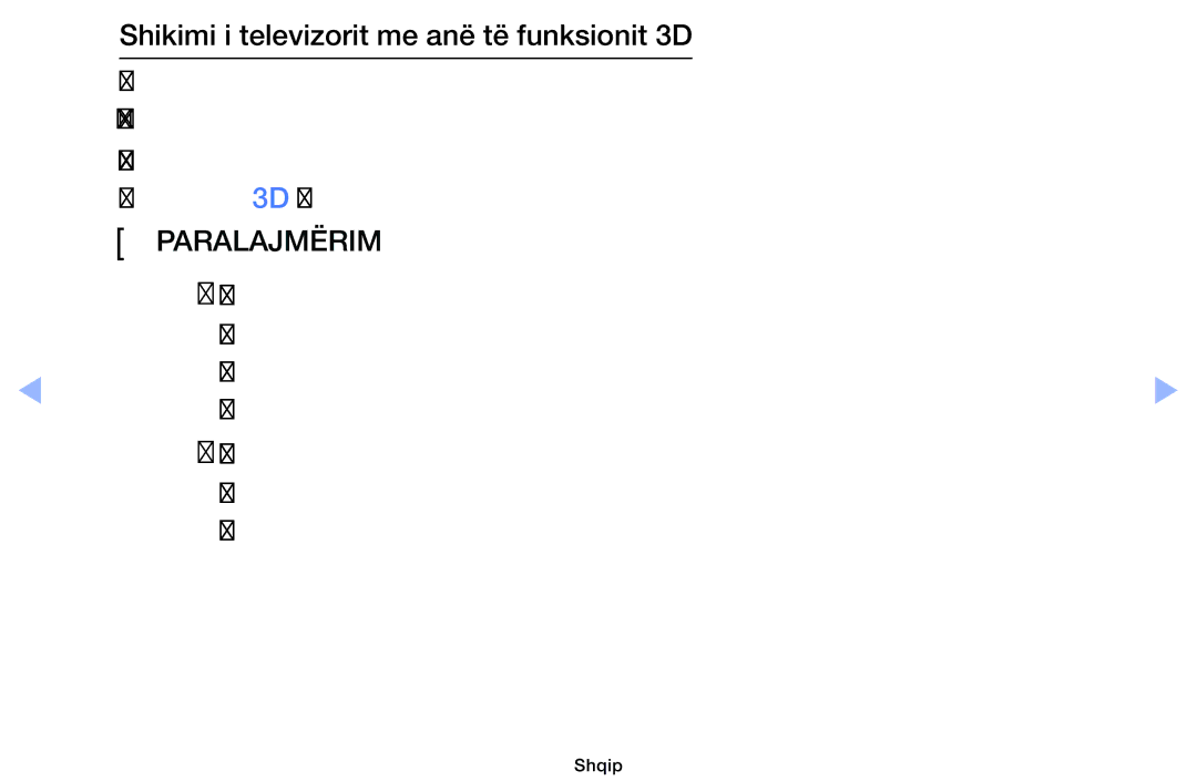 Samsung UE46EH6030WXXH, UE40EH6030WXXH, UE32EH6030WXXH manual Shikimi i televizorit me anë të funksionit 3D, Paralajmërim 