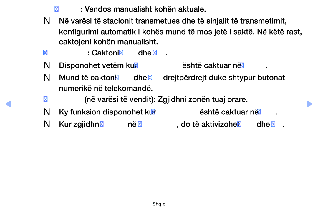 Samsung UE46EH6030WXXH, UE40EH6030WXXH, UE32EH6030WXXH manual Vend. e orës Caktoni Data dhe Ora, Është caktuar në Ndez 