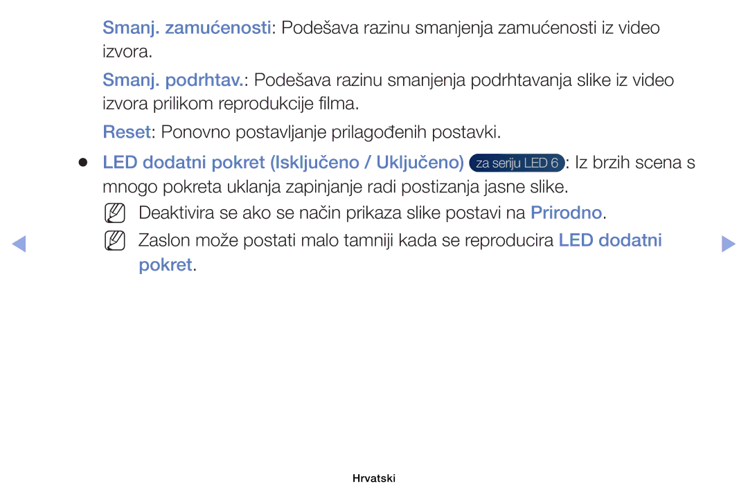 Samsung UE39EH5003WXXH, UE40EH6030WXXH, UE46EH6030WXXH, UE32EH6030WXXH, UE32EH4003WXXH manual Hrvatski 