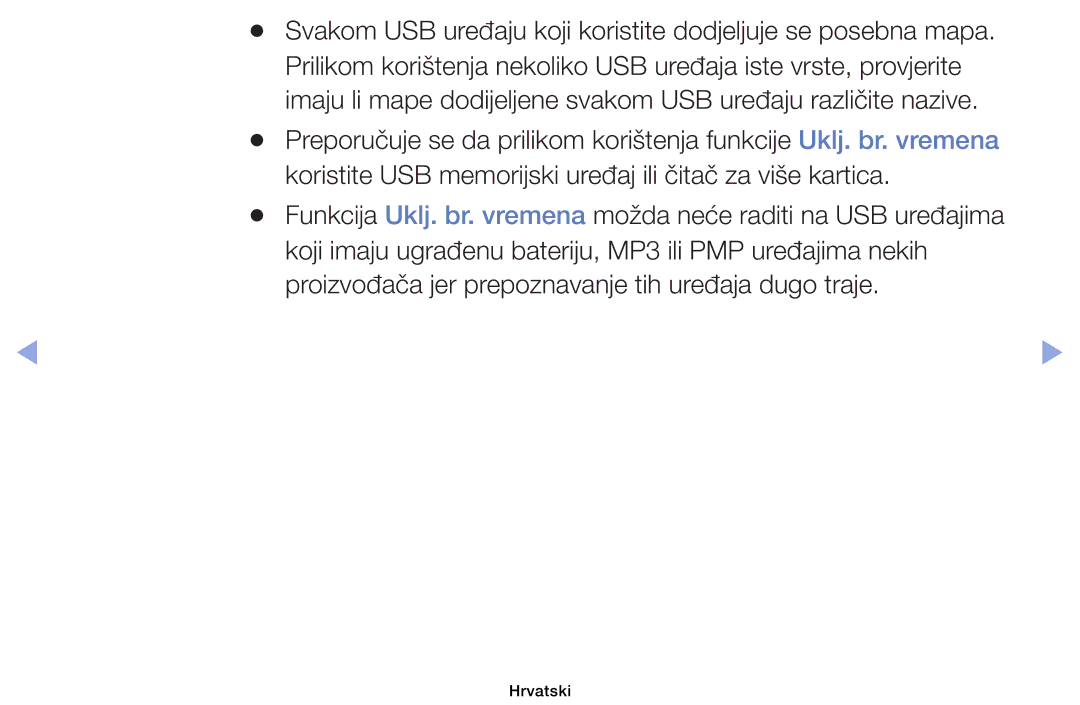 Samsung UE32EH6030WXXH, UE40EH6030WXXH, UE46EH6030WXXH, UE32EH4003WXXH, UE39EH5003WXXH manual Hrvatski 