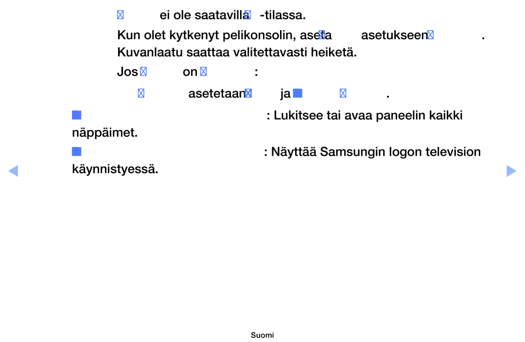 Samsung UE40EH6035KXXE, UE32EH6035KXXE manual Suomi 