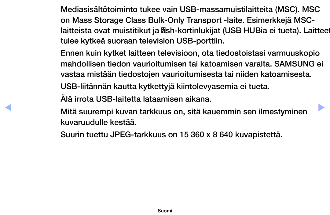 Samsung UE40EH6035KXXE, UE32EH6035KXXE manual Suomi 