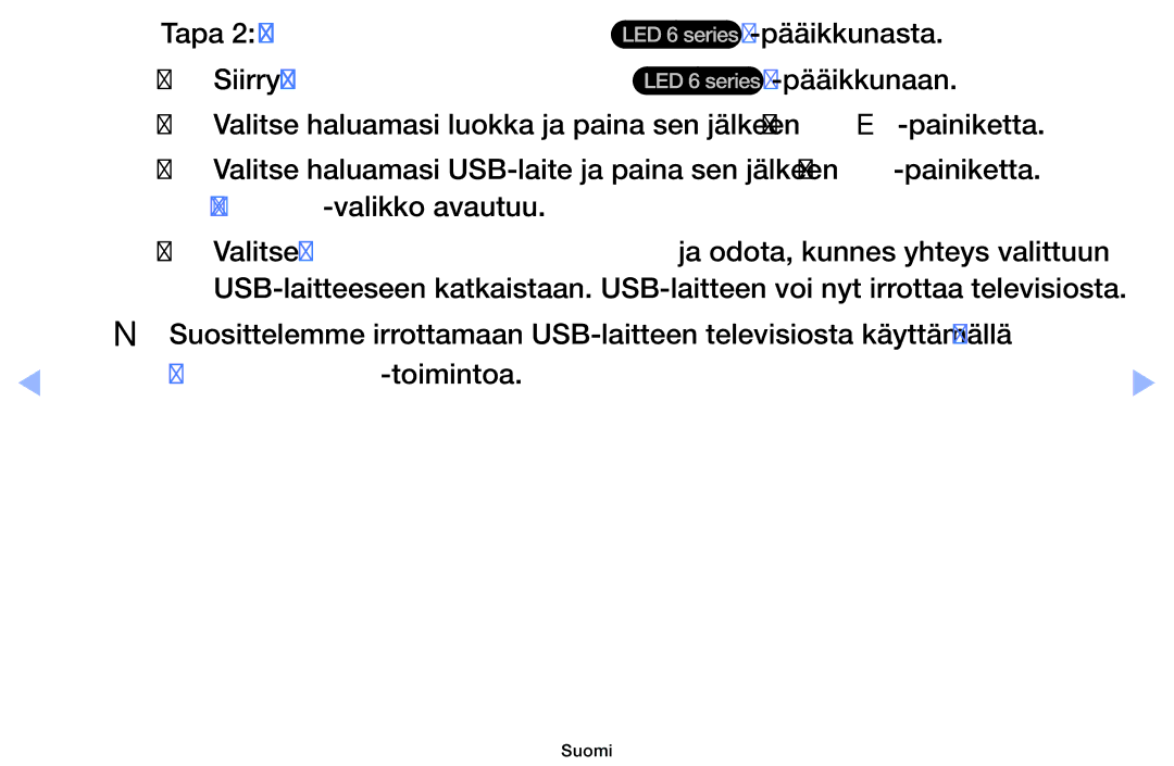 Samsung UE40EH6035KXXE, UE32EH6035KXXE manual Laite turvallisesti-toimintoa 