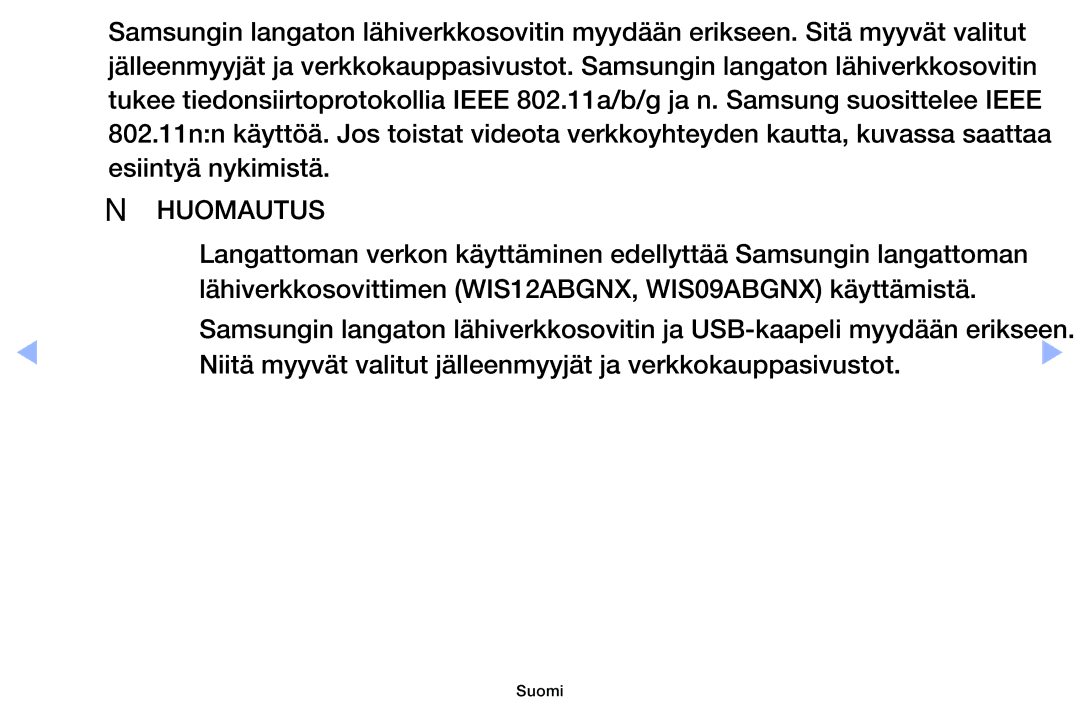 Samsung UE40EH6035KXXE, UE32EH6035KXXE manual Niitä myyvät valitut jälleenmyyjät ja verkkokauppasivustot 