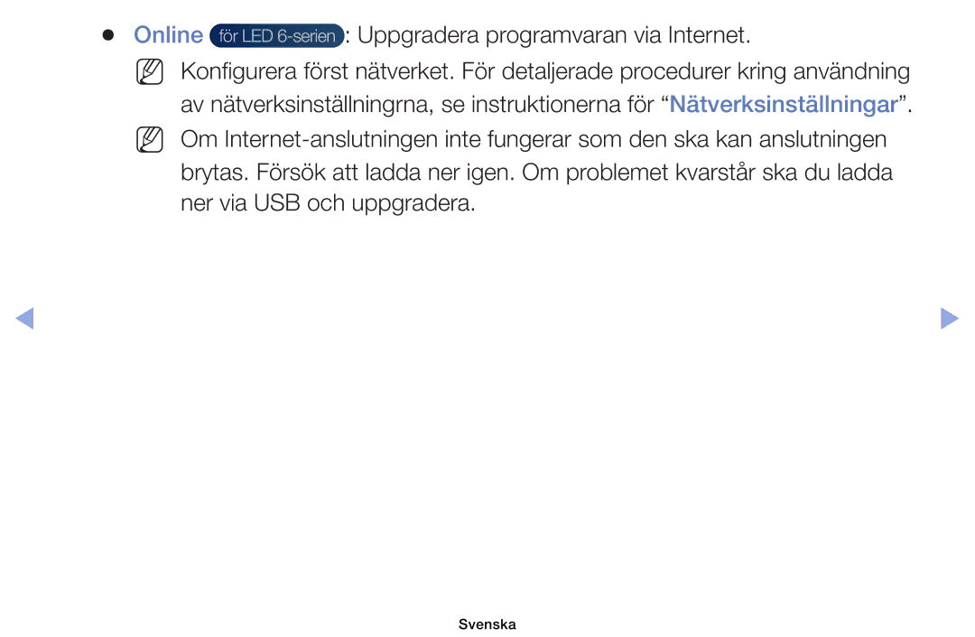 Samsung UE40EH6035KXXE, UE32EH6035KXXE manual Svenska 