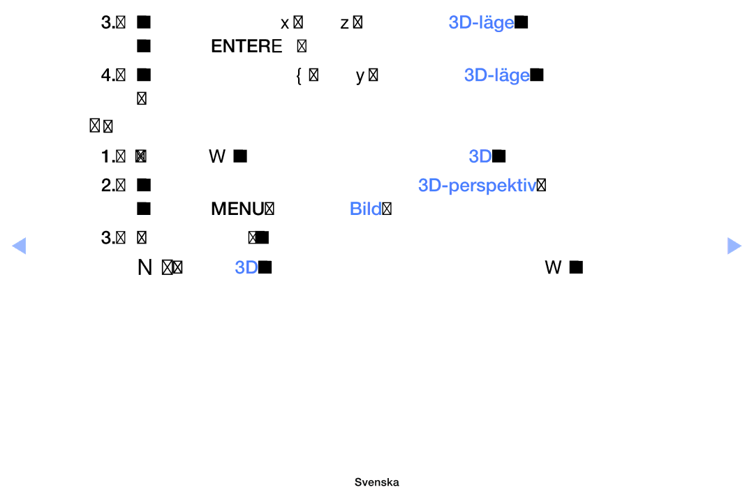 Samsung UE40EH6035KXXE, UE32EH6035KXXE manual Svenska 