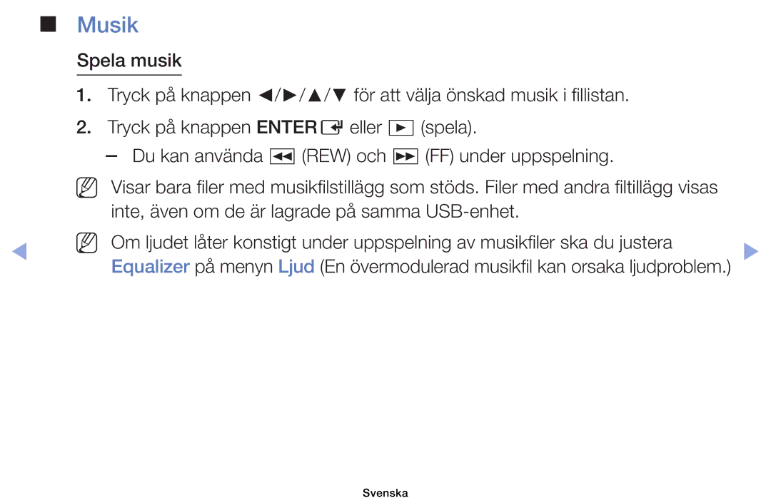 Samsung UE40EH6035KXXE, UE32EH6035KXXE manual Musik 