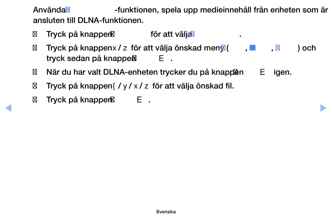 Samsung UE32EH6035KXXE, UE40EH6035KXXE manual Svenska 