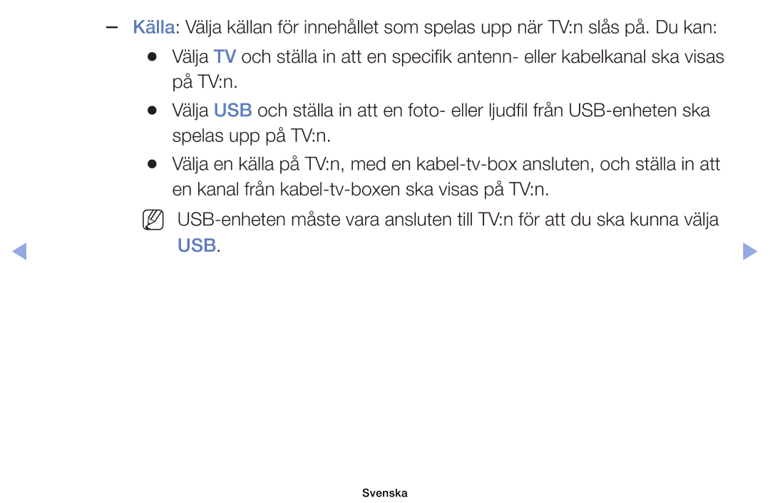 Samsung UE40EH6035KXXE, UE32EH6035KXXE manual På TVn, Usb 