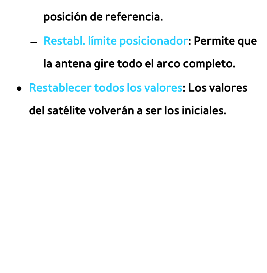 Samsung UE32ES6100WXXC, UE40ES6100WXZG, UE32ES5500WXXH, UE46ES5500WXTK, UE50ES6100WXXH, UE40ES6800SXXC Posición de referencia 