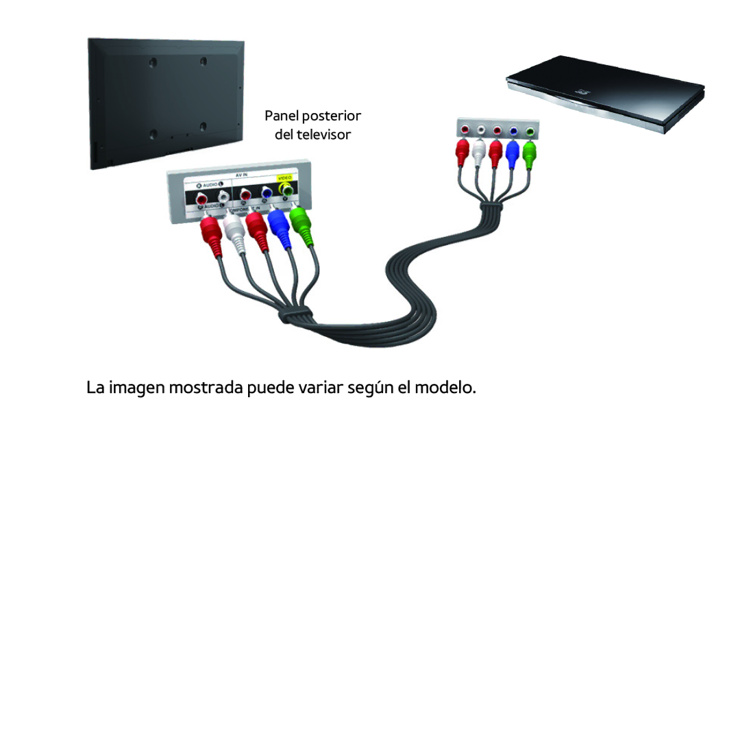 Samsung UE46ES6530SXXC, UE40ES6100WXZG, UE32ES5500WXXH, UE46ES5500WXTK manual La imagen mostrada puede variar según el modelo 