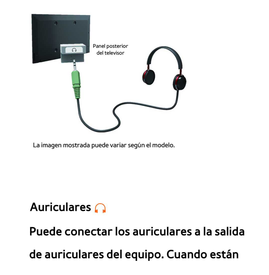 Samsung UE37EH5300WXXC, UE40ES6100WXZG, UE32ES5500WXXH, UE46ES5500WXTK manual La imagen mostrada puede variar según el modelo 