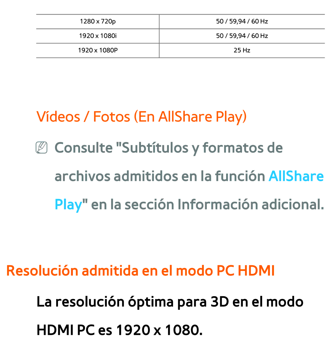 Samsung UE46ES6900SXXC, UE40ES6100WXZG, UE32ES5500WXXH, UE46ES5500WXTK, UE50ES6100WXXH manual Vídeos / Fotos En AllShare Play 