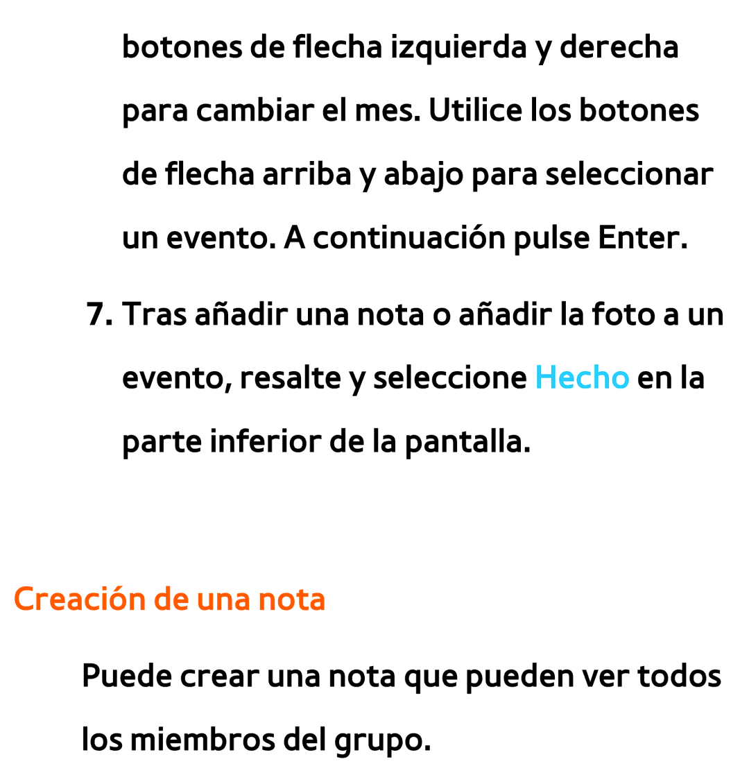 Samsung UE46ES5800SXXC, UE40ES6100WXZG, UE32ES5500WXXH, UE46ES5500WXTK, UE50ES6100WXXH, UE40ES6800SXXC Creación de una nota 