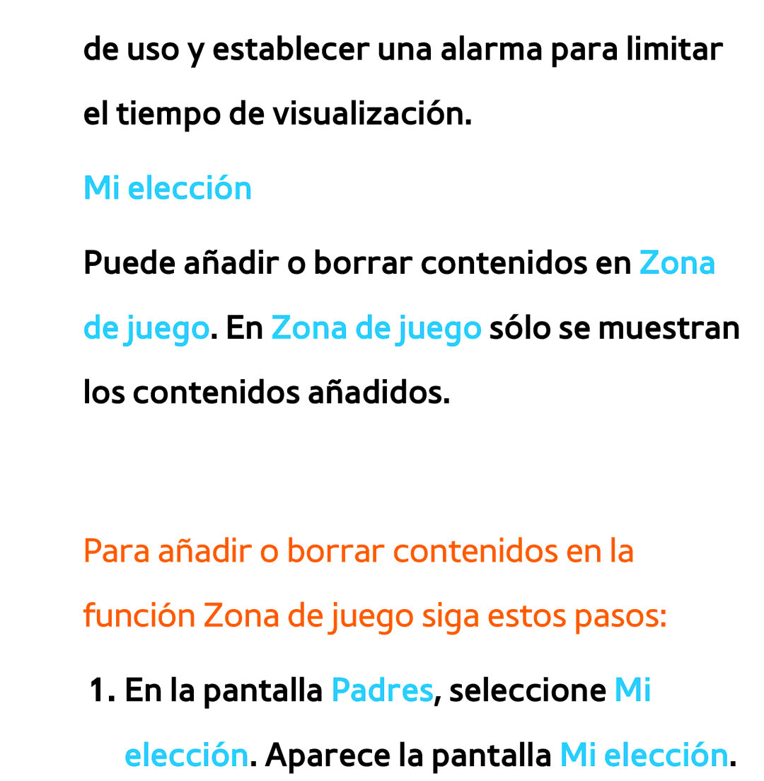 Samsung UE22ES5410WXXC, UE40ES6100WXZG, UE32ES5500WXXH, UE46ES5500WXTK, UE50ES6100WXXH, UE40ES6800SXXC manual Mi elección 