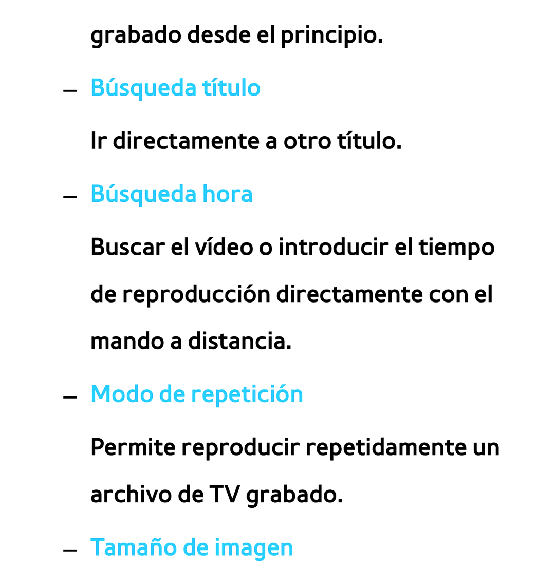 Samsung UE40ES6900SXXC, UE40ES6100WXZG, UE32ES5500WXXH, UE46ES5500WXTK, UE50ES6100WXXH manual Grabado desde el principio 