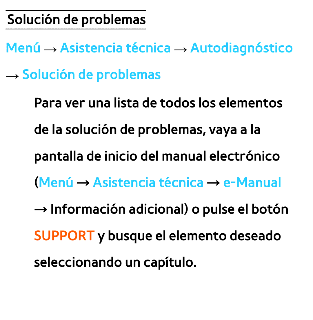 Samsung UE40ES5500WXXH, UE40ES6100WXZG, UE32ES5500WXXH, UE46ES5500WXTK, UE50ES6100WXXH, UE40ES6800SXXC Solución de problemas 