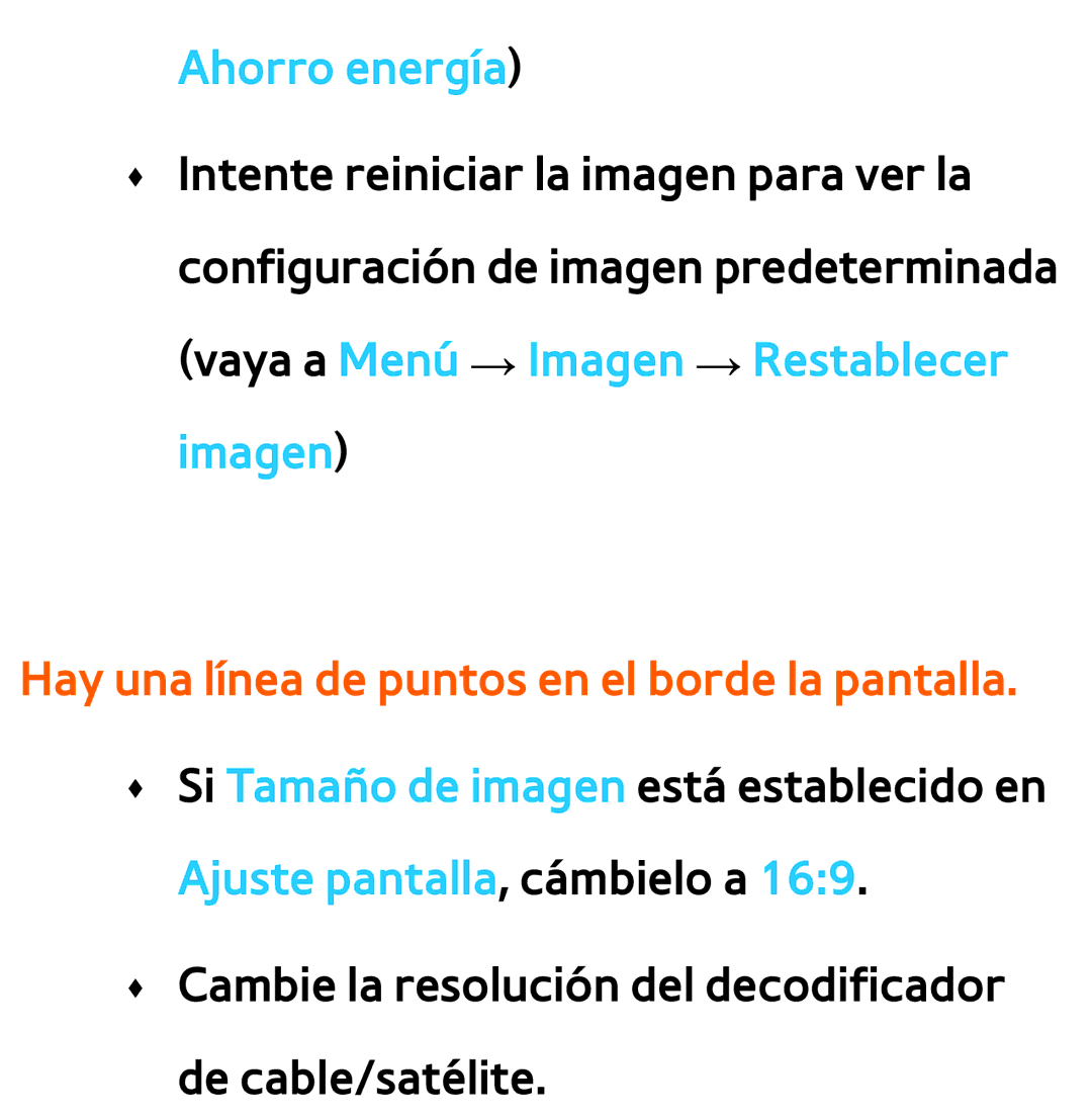 Samsung UE40ES6100WXXH, UE40ES6100WXZG, UE32ES5500WXXH, UE46ES5500WXTK manual Ahorro energía, Ajuste pantalla, cámbielo a 