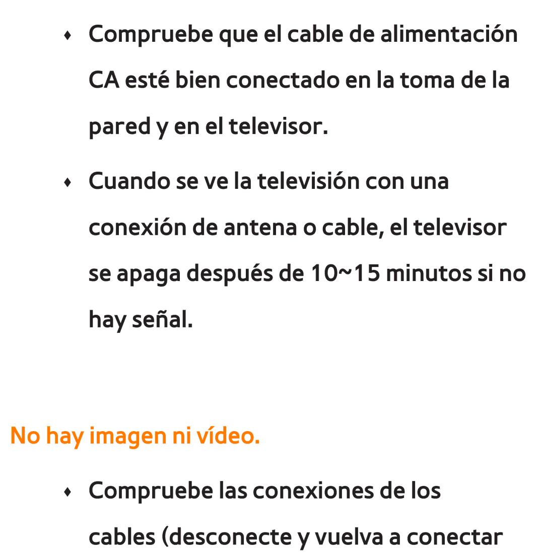 Samsung UE37EH5300WXXC, UE40ES6100WXZG, UE32ES5500WXXH, UE46ES5500WXTK, UE50ES6100WXXH, UE40ES6800SXXC No hay imagen ni vídeo 