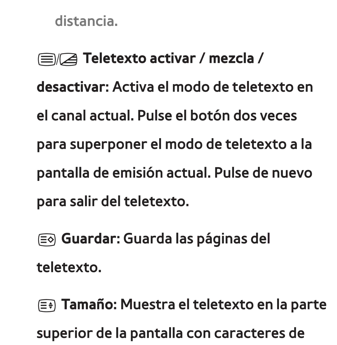 Samsung UE46ES6570SXXC, UE40ES6100WXZG, UE32ES5500WXXH, UE46ES5500WXTK, UE50ES6100WXXH, UE40ES6800SXXC manual Distancia 